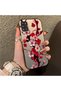 Samsung Galaxy A31 Compatible Silicone Edge Hard Back Case Couple Phone Case with Floral Pattern - 3
