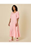 Women Pale Pink Embroidered Rayon Nightgown - 4