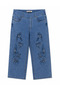 Plus Size Special Design Series Stoned Summer Embroidered Women's Trousers