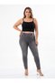 Plus Size Denim Elastic High Waist Skinny Leg Women's Trousers