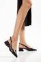 Women's Abiya Detailed Side-Accessory Pointed Toe Open Back Heel 3cm Comfortable for Daily Use - 2
