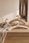 Natural Plywood Wooden Hangers – Modern and Durable Clothes Hanger Closet Organizer Set (Set of 10) - 3