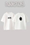 Kanye West_5 Design Printed Oversize White T-Shirt