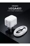 BRASS MEGA400 45W USB-C PD Fast Charger with Type-C Cable, White | 45W USB-C PD Fast Charger with Type-C Cable - 2