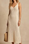 Women's Basic Long Beach Style Knitwear Dress - 4