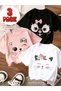 New Season 3-Piece Set Girls' T-Shirt, Multi-Color, 100% Cotton