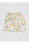 Lcw Kids Ecru Patterned Girls' Shorts - 2