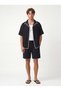 Stitched Detailed Shirt Shorts Set