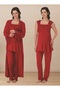 Maternity Pajamas and Nightgown Set with Breastfeeding Feature, 4-Piece Set - 2