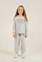 Girl's College League Gray Tracksuit Set Rp3925-C-V1 - 6
