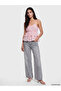 Nevavm Plaid Rope Strap Ruffle Linen Blend Blouse with a Difference - 2