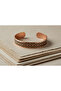 Copper Geometric Anatolian Motif Adjustable Clamp Bracelet - 2