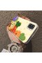 Samsung Galaxy A31 Compatible Silicone Edge Hard Back Case Couple Phone Case with Cartoon Pattern - 4