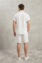 Men's short sleeve shirt & shorts set - crinkle fabric - 4