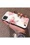 Realme C11 2021 Compatible Silicone Edge Hard Back Case Couple Phone Case with Floral Pattern - 2