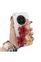 Tecno Camon 40 Premier 5g Compatible Silicone Edge Hard Back Case Couple Phone Case with Floral Pattern