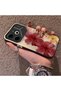 Tecno Pova 6 Pro Compatible Silicone Edge Hard Back Case Couple Phone Case with Floral Pattern - 2