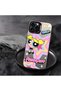 iPhone 17 Compatible Silicone Edge Hard Back Case Couple Phone Case with Cartoon Pattern - 6