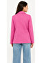Girl's Fuchsia Color Blazer Jacket with Button Closure and Pockets - 3