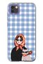 Huawei Y5P Compatible Transparent Phone Case with Shawl and Cat Pattern for Women