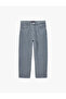 Cotton Loose Regular Waist Oversize Baggy Jean Trousers - 5