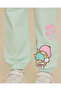 Girls Green Hello Kitty Glitter Jogger Track Pants - 5