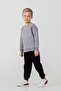 Boy's Printed Gray Long Sleeve Tracksuit Set Us2606-C-V2 - 6