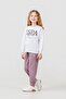 Girl's Embroidered White Long Sleeve Tracksuit Set Us2700-C-V1 - 6