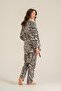 Women's Black Dressing Gown Set Pc9282-S-V1 - 5