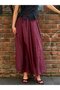 Plum Tulle Detailed Segmented Skirt - 3410 - 2