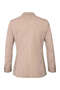 Brown Slim Fit Striped Pointed Collar Linen Casual Suit - 3