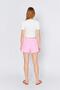 Women's Pink Elastic Waist Tasseled Short Shorts - 4