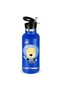 Brave Lion Theme Anti Spil Stainless Steel 500ml Water Bottles, Vacuum Insulated Double Wall Travel Bottle with Leak-Proof hot and cold with a special Straw 3 to 6 Years- Blue