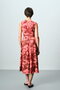 Linen Blend Floral Patterned Dress - 3