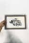 Patterned Plexiglass Tray for Serving and Presenting with Transparent Handles 35cm X 25 cm - 2