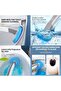 Premium WC Long Handle Cleaning Brush Set with Scented Replaceable Sponge Heads - 5