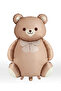 Retro Bear Foil Balloon Retro Teddy Bear Large Bear Balloon Coffee 35 Inches (35'')
