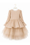 Truvakar Sleeve, Voluminous Layered Tulle Skirt, Girls' Evening Dress, Ages 2-16 - 3