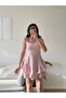 Women's Rope Strap Flounce Mini Dress