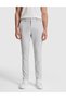 Light Gray Slim Fit Canvas Trousers with Latex Waistband 50320822-Vr001 - 2