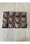 12-Compartment Wooden Watch and Jewelry Stand with Baby Face Velvet Fabric - Organizer Size (35X24X5)Cm - 3