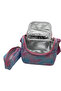 507 Waterproof Fabric Girls' Primary School Bag Patterned 3-Piece Set School Bag Blue Pink - 8