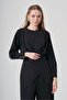 Women's Cross Waist Tie Set Black 31446 - 3