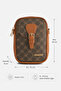 Women's Brown Dotted Crossbody Hand & Shoulder Bag 406 - 8