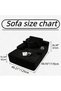 Sofa, Durable Lightweight Ready Filled Lounge Chair with Soft Corduroy Fabric, Extra-Wide Seat, Supportive Backrest & Pillows for Living Room, Bedroom, Reading Nook, Adults & Teens - 8