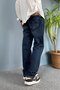 Baggy Fit Navy Blue Denim Jeans - Jeans with Ripped Detail - 6