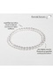 Real Crystal Quartz Natural Stone Bracelet 4 mm
