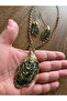 Geometric Design Style Necklace Earring Set - 5