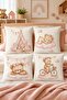 Sleepy Bear Patterned 4-Piece Children's and Baby Pillowcase Set