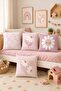 Pink Floor Daisies Patterned 4-Piece Kids and Baby Pillow Cover Set - 2